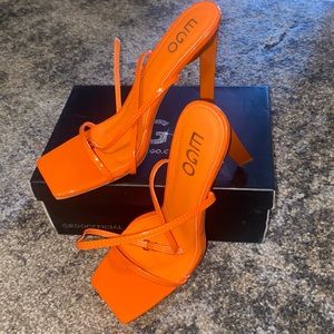 EGO Orange Strappy Sandal